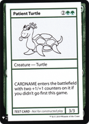 Patient Turtle [Mystery Booster Playtest Cards]