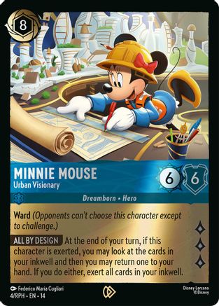 Minnie Mouse - Urban Visionary (4) [Disney Lorcana Promo Cards] Cold Foil