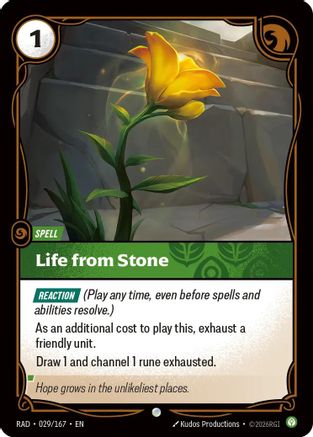 Life from Stone (029/167) [Radiance] Foil