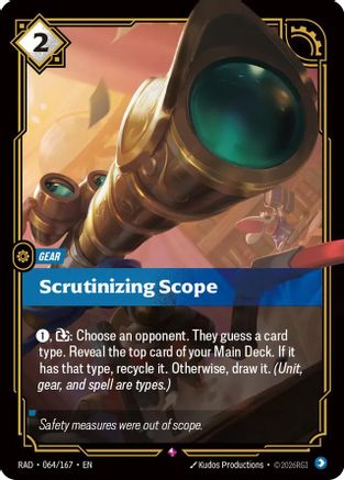 Scrutinizing Scope (064/167) [Radiance] Foil