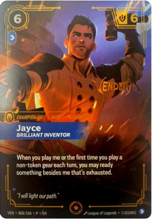 Jayce, Brilliant Inventor (068/166) [Riftbound Organized Play Promotional Cards] Foil