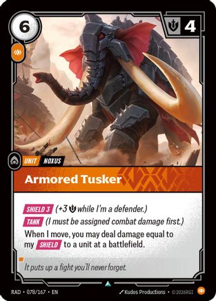 Armored Tusker (078/167) [Radiance] Foil