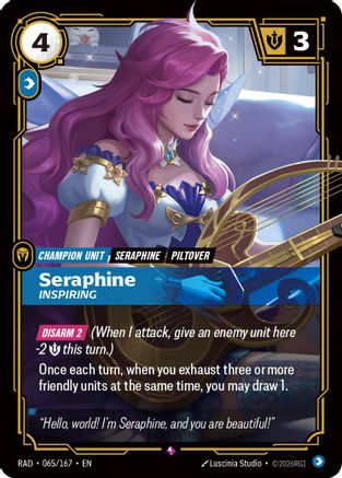 Seraphine, Inspiring (065/167) [Radiance] Foil