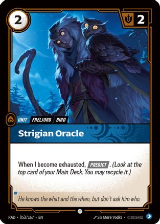 Strigian Oracle (053/167) [Radiance] Foil