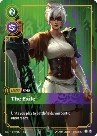 Riven, The Exile (149/167) [Radiance] Foil