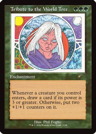 Tribute to the World Tree (Retro Frame) [Secret Lair Drop Series]