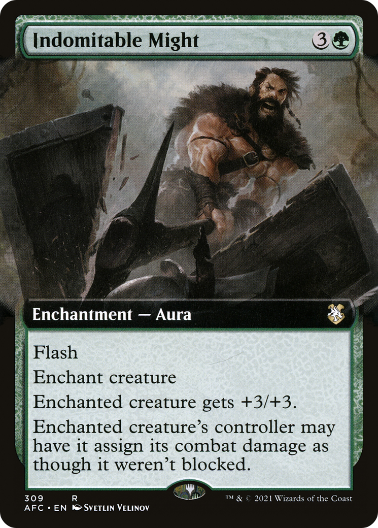 Indomitable Might (Extended Art): (Extended Art) [Forgotten Realms Commander]