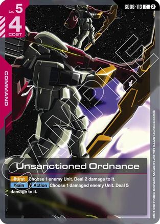 Unsanctioned Ordnance (GD06-113) [Stardust Trails]