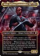 Worf, Defiant Commander (Borderless) [Commander: Star Trek]