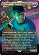 Commander Spock (Borderless) (Surge Foil) [Commander: Star Trek] Foil