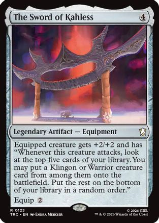 The Sword of Kahless (Surge Foil) [Commander: Star Trek] Foil