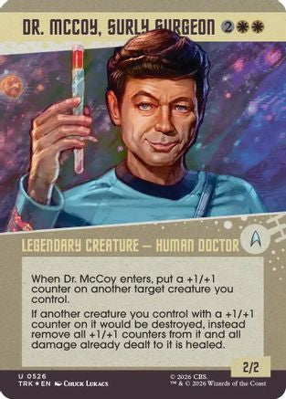 Dr. McCoy, Surly Surgeon (Showcase) (Surge Foil) [Star Trek] Foil