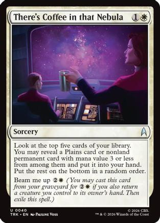 There's Coffee in that Nebula [Star Trek] Foil