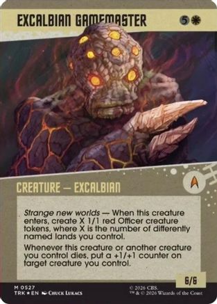 Excalbian Gamemaster (Showcase) (Surge Foil) [Star Trek] Foil