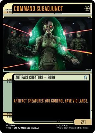 Command Subadjunct (Showcase) [Star Trek] Foil