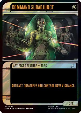 Command Subadjunct (Showcase) (Surge Foil) [Star Trek] Foil