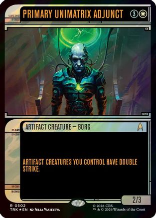 Primary Unimatrix Adjunct (Showcase) (Surge Foil) [Star Trek] Foil