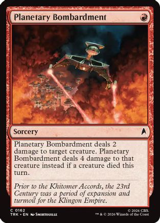 Planetary Bombardment [Star Trek] Foil