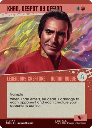 Khan, Despot by Design (Showcase) (Surge Foil) [Star Trek] Foil