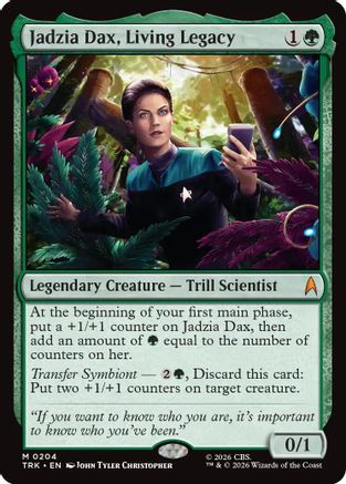 Jadzia Dax, Living Legacy [Star Trek]