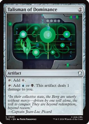 Talisman of Dominance (Surge Foil) [Commander: Star Trek] Foil