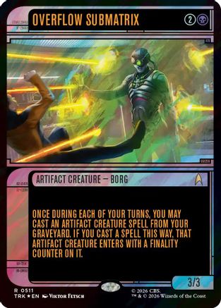 Overflow Submatrix (Showcase) (Surge Foil) [Star Trek] Foil