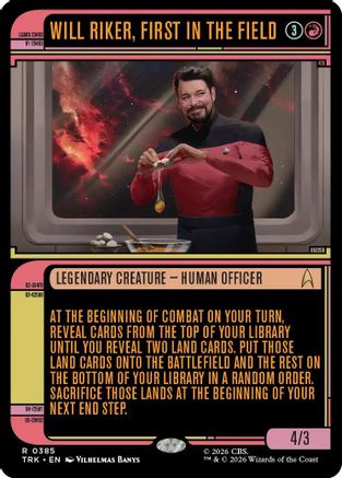 Will Riker, First in the Field (Showcase) [Star Trek] Foil