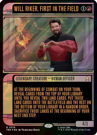 Will Riker, First in the Field (Showcase) (Surge Foil) [Star Trek] Foil