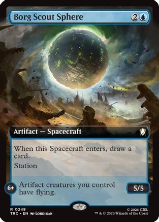 Borg Scout Sphere (Extended Art) [Commander: Star Trek]