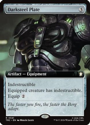Darksteel Plate (Extended Art) [Commander: Star Trek]