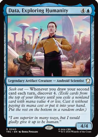 Data, Exploring Humanity (Surge Foil) [Commander: Star Trek] Foil
