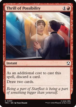 Thrill of Possibility (Surge Foil) [Commander: Star Trek] Foil