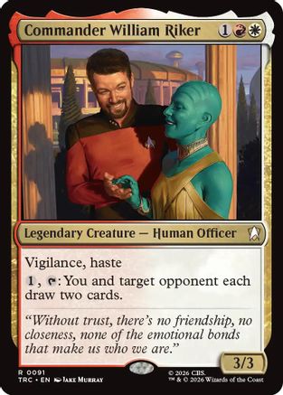 Commander William Riker (Surge Foil) [Commander: Star Trek] Foil