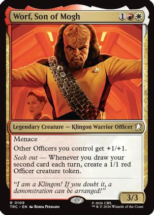 Worf, Son of Mogh (Surge Foil) [Commander: Star Trek] Foil