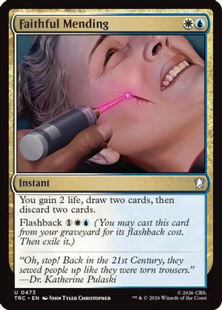 Faithful Mending (Surge Foil) [Commander: Star Trek] Foil