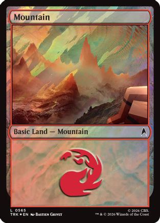 Mountain (0565) (Surge Foil) [Commander: Star Trek] Foil