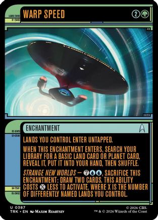 Warp Speed (Showcase) [Star Trek] Foil