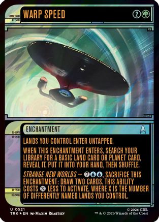 Warp Speed (Showcase) (Surge Foil) [Star Trek] Foil