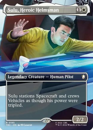 Sulu, Heroic Helmsman (Borderless) [Commander: Star Trek]