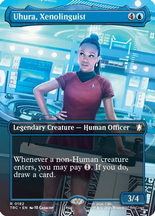Uhura, Xenolinguist (Borderless) [Commander: Star Trek] Foil