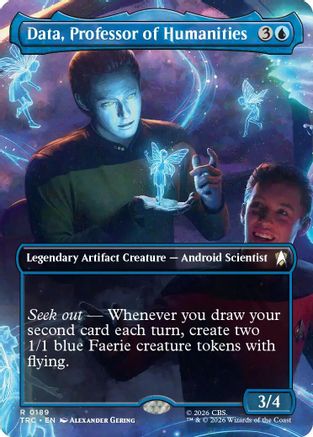 Data, Professor of Humanities (Borderless) [Commander: Star Trek] Foil