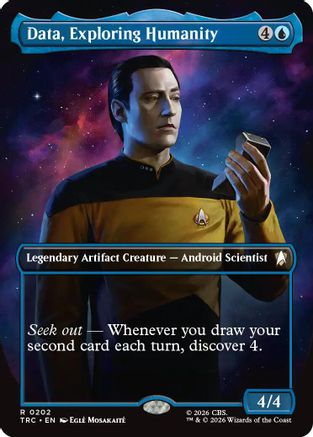 Data, Exploring Humanity (Borderless) [Commander: Star Trek]