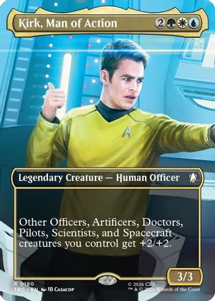 Kirk, Man of Action (Borderless) [Commander: Star Trek] Foil