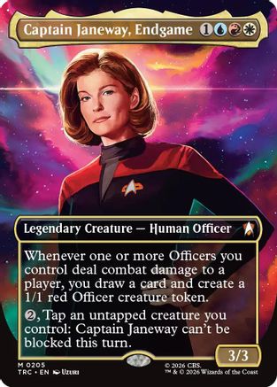 Captain Janeway, Endgame (Borderless) [Commander: Star Trek] Foil