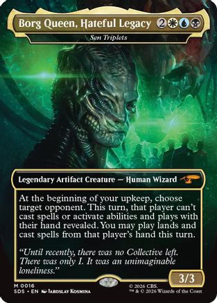 Borg Queen, Hateful Legacy - Sen Triplets (Borderless) [Star Trek: Stardates] Foil