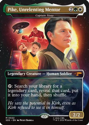 Pike, Unrelenting Mentor - Captain Sisay (Borderless) [Star Trek: Stardates] Foil