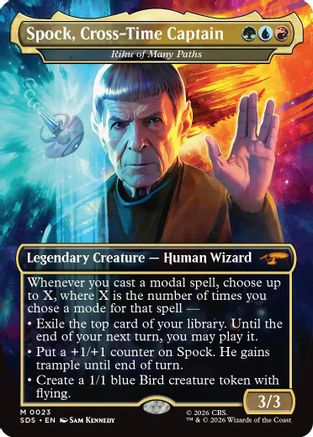 Spock, Cross-Time Captain - Riku of Many Paths (Borderless) [Star Trek: Stardates] Foil
