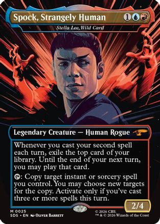 Spock, Strangely Human - Stella Lee, Wild Card (Borderless) [Star Trek: Stardates]
