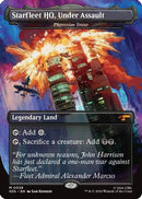 Starfleet HQ, Under Assault - Phyrexian Tower (Borderless) [Star Trek: Stardates] Foil