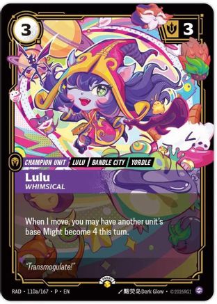 Lulu, Whimsical (110a/167) [Riftbound Promotional Cards] Foil